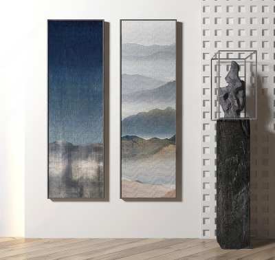 现代装饰画3D模型下载